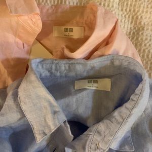 UNIQLO women’s linen button downs 2 for 1